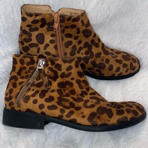 Leopard Ankle Boots
